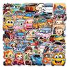 50 Cute Style Cartoon Car Doodle Stickers Suitcase Waterproof Decorative Stickers Children's Hand Account Stickers