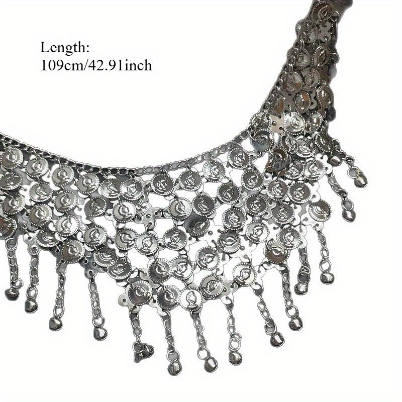 1pc Metal Bell Tassel Waist Chain Light Luxury High-end Design Belt Fashion Cold Style Waist Ornament Women's Accessories Women's Belt