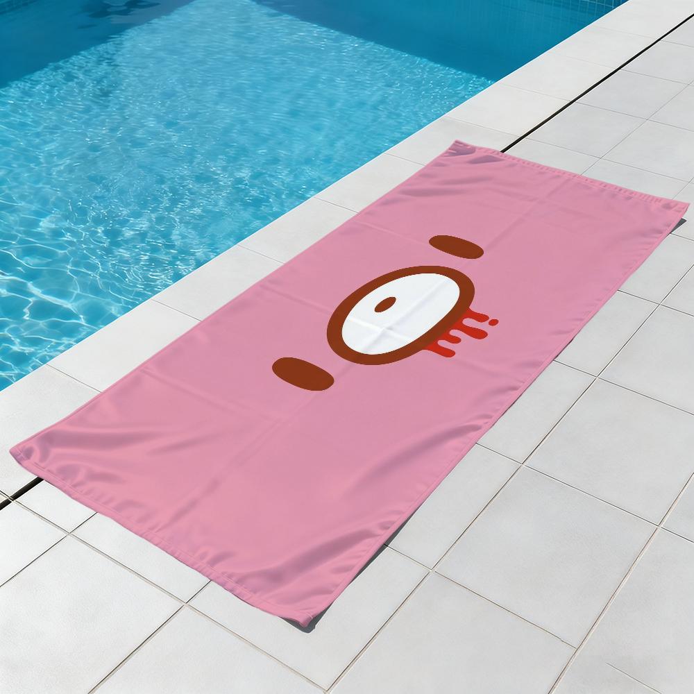 Cartoon G-gloomy-y Towel Gift For Travel Gym Sauna Travel Spa Shower Camping Quick Dry Sports Beach Towels Soft b-bear Pool