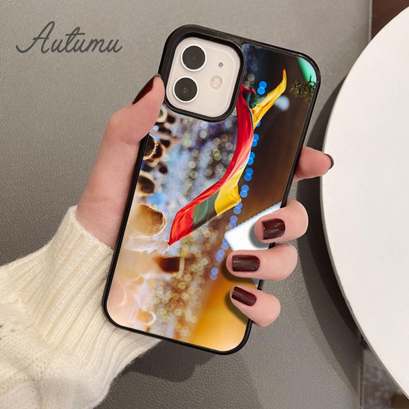 Lithuania Flag Phone Case for iPhone 11 12 13 14 Pro Max Mini X XR XS SE 2020 5 6S 7 8 Plus Samsung Galaxy S21 S22 Cover Shell