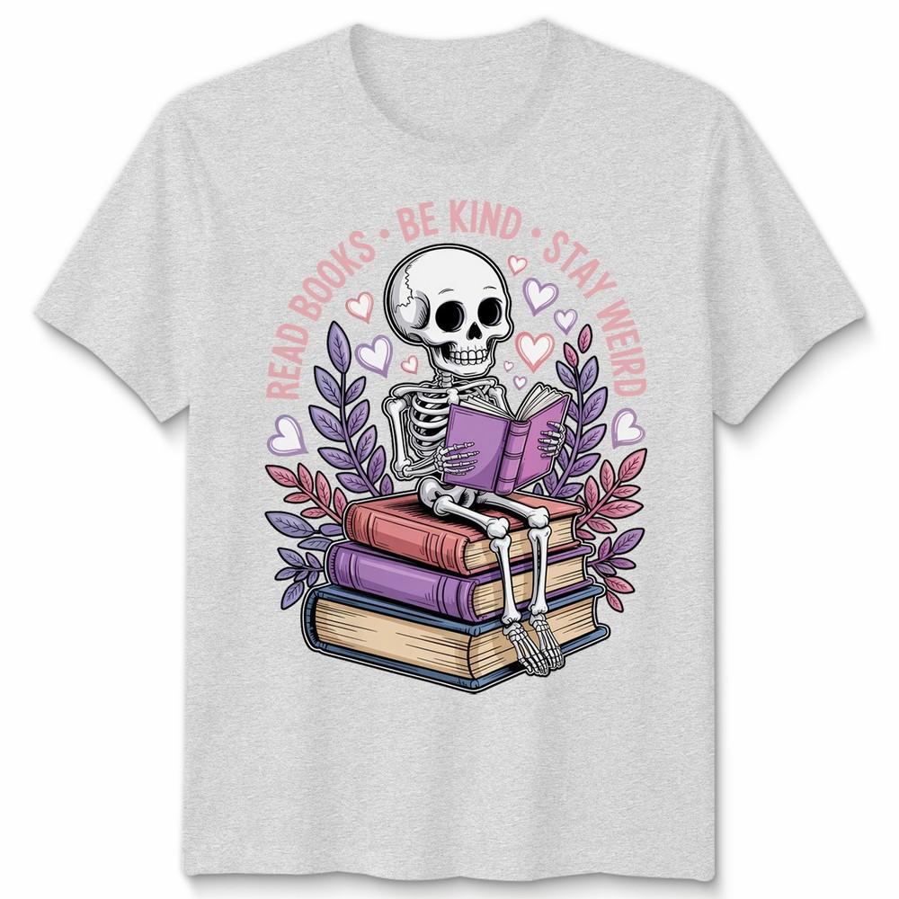World Book Day Read Books Be Kind Stay Weird Funny Retro Aesthetic Unisex Tshirt