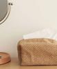 Tissue Case, Tissue Box, Tissue Cover, Cotton, Linen, Natural Fiber, Naturally Derived Plant Fiber, Cute, Stylish, Natural, Compact, Simple (Type D)