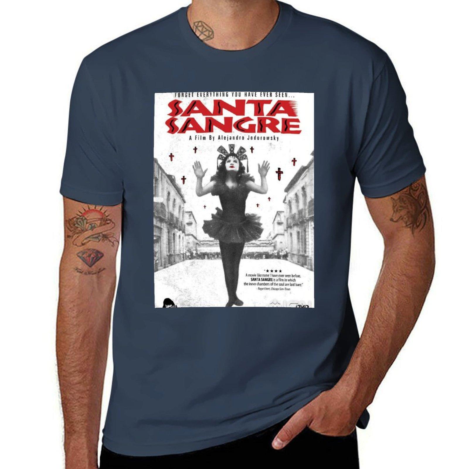 Santa Sangre Vintage Tshirt Casual Lightweight Short Sleeve Top S