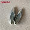 Fashion Fashion Pointed Toe Ladies Flats Slip On Shoes Soft Female Shallow Women Flats Shoes With Height Increasing Footwear