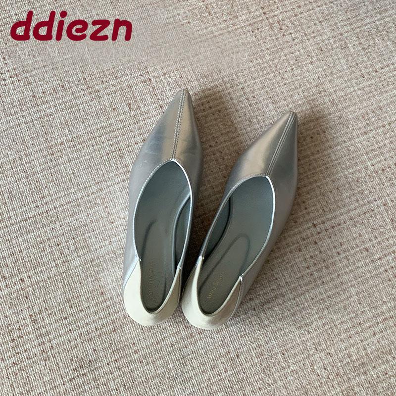 Fashion Fashion Pointed Toe Ladies Flats Slip On Shoes Soft Female Shallow Women Flats Shoes With Height Increasing Footwear