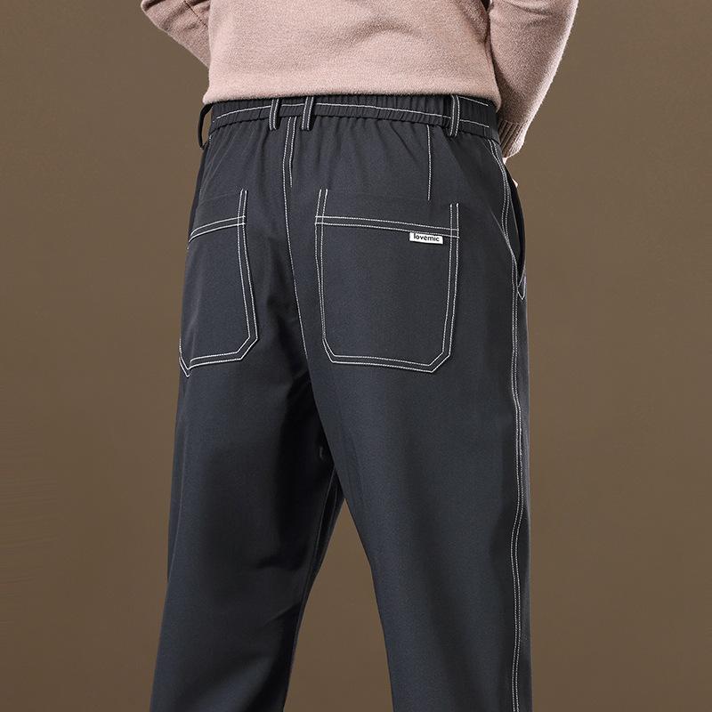 Vielseitige Business Herren Freizeithose Schmal Gerade Bein Herrenhose Hose