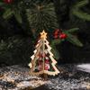 New Christmas Decoration 3D Hollow Bell Snowflake Craft Christmas Tree Wooden Pendant Elderly Gift Home Interior Scene Pendant
