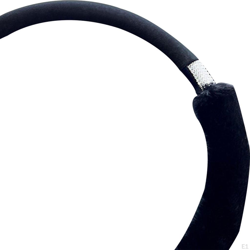 Car Steering Wheel Cover Protector 15 Inch Auto Interior Accessories Odorless Plush Anti Slip
