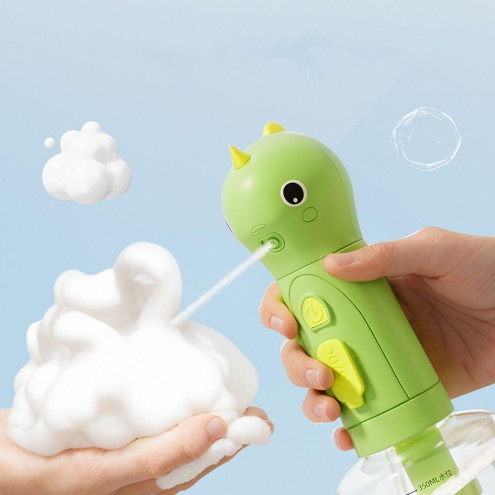 Automatic Cat Soap Foaming Dispenser Dinosaurs Shape Electric Bubble Maker  Dog Bathing