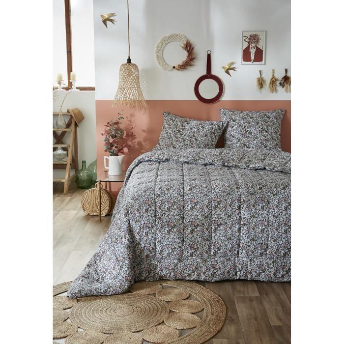 Couette Imprimée - Malia - 240 X 260 Cm - 100% Coton - 100% Polyester - Oeko-Tex®