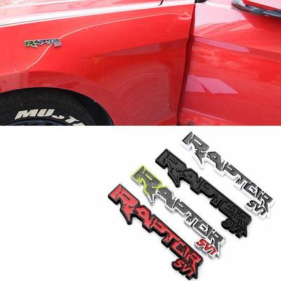 3D Metal Raptor SV1 SVT Emblem Car Trunk Fender Head Decorative Badge Sticker For Raptor F150 F250 F350 Mustang Mondeo 5 Kuga RANGER