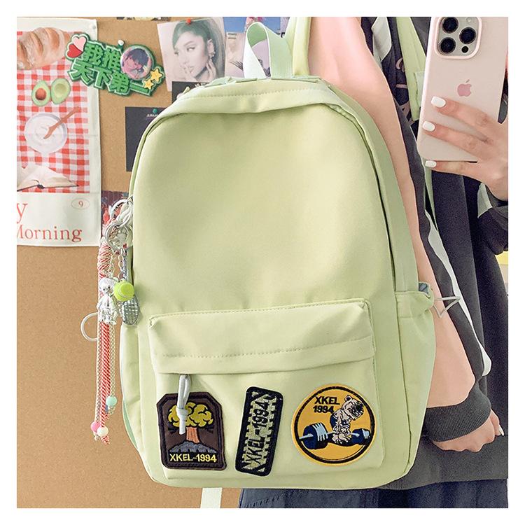 Schoolbag female Korean version ins style high value junior high school student high school student large capacity backpack 1011 new backpack male