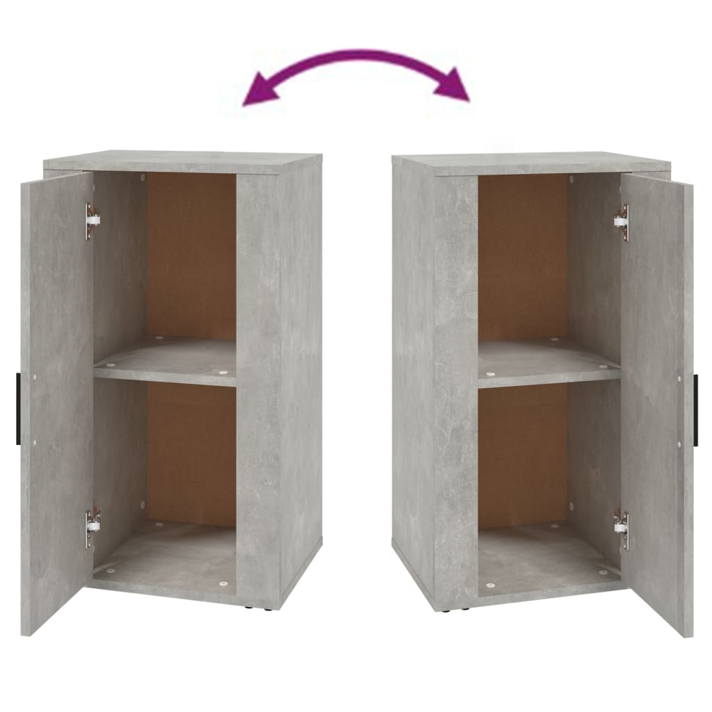 Sideboard Concrete Grey 40 x 33 x 70 cm Particleboard
