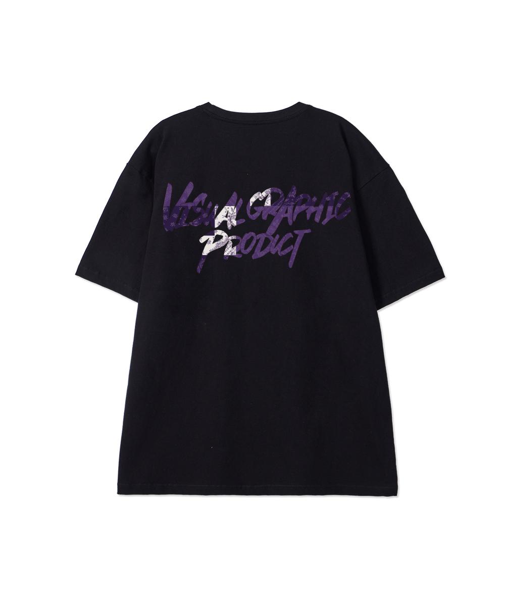 Biel Multi Paisley Graffiti Logo Short Sleeve T-Shirt Black M