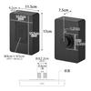 Yamazaki Pet Cage Attachable Wet Wipe Case, Black, W11.5×D7.5×H17cm, Nooks, Floating Storage, Silicone Lid, Easy Access, 10455