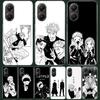 Black White Kaisen J-Jujutsu Phone Case For Xiaomi Poco X3 X5 X6 X7 X4 Nfc F7 Ultra F6 F5 Pro F4 Gt F3 M6 M5S M4 M3 Art Cover Co