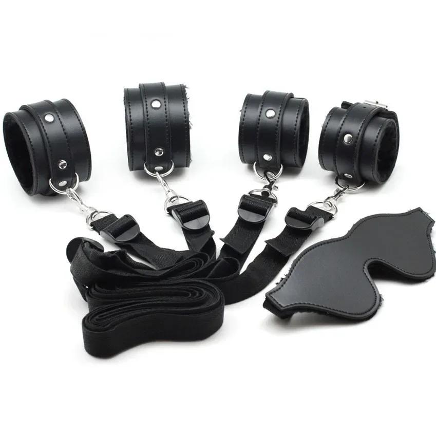 Sex Toy Under Bed Bondage Gear Restraint Set Handcuffs Ankle Cuffs Straps Adult Games Sex Products Erotic Toys For Couples