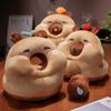 Circular Capybara Table Rest Pillow Cartoon Capybara Plush Pillow Capybara Nap Pillow Library