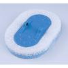 Daiya Bath Sponge, Spare Cleaner, Bath Cleaning Sponge, Finger-Hook Bath Cleaner, Spare Cleaner, White/Blue, 150 X 100 X 30 (mm), 058040