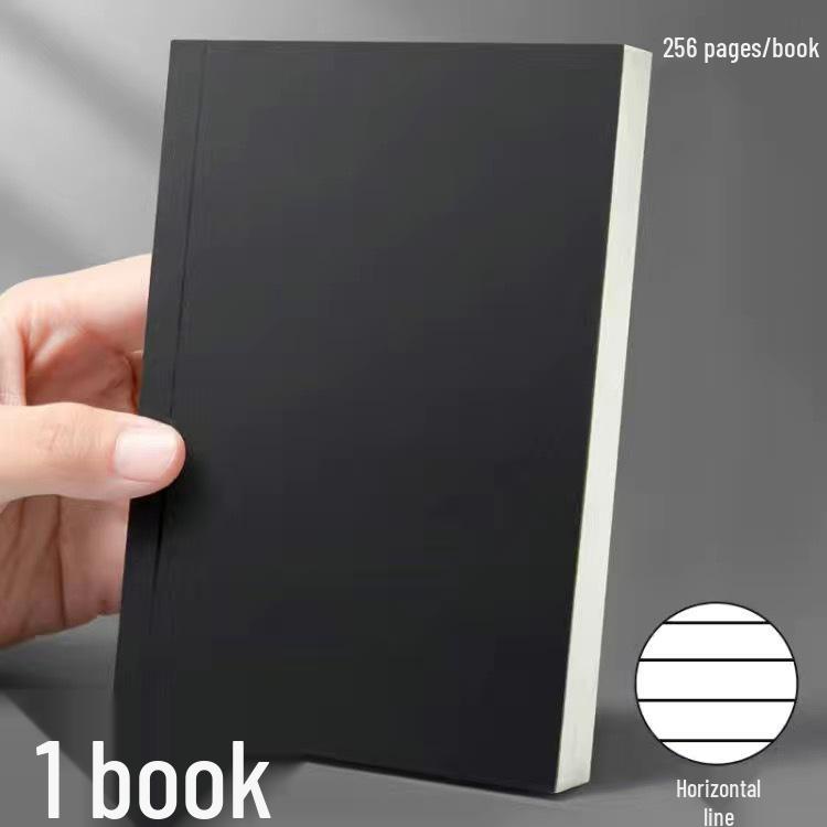 Xiaohongshu A5/B5 Thickened Blank & Lined Grid Retro Notebook for Students