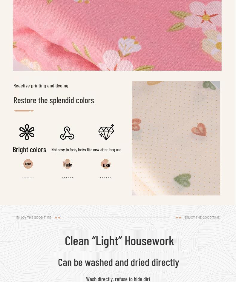 Baumwoll-Seiden-Steppbettbezug mit innerer Wattefüllung