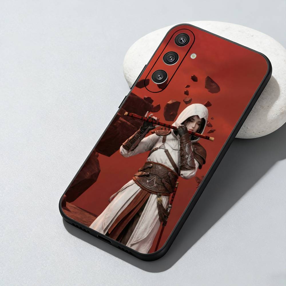 A-Assassins Creed S-Shadows Naoe and Yasuke Phone Case For Samsung Galaxy A73,A72,A71,A70,A52,A51 Others Soft Black Cover