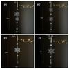 2pcs Acrylic Christmas Clear Snowflake Pendants  Home Xmas Decoration