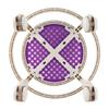 Round Rolling Low Stool Comfortable Universal Wheel Movable Mini Stool High Weight Capacity for