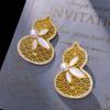New Chinese Style Hollow Gourd Pearl Elegant Suit Brooch For Women Clothing Coat Corsage Jewelry Accessories Gifts