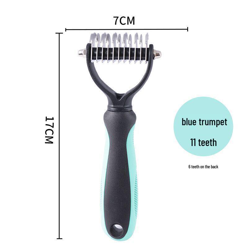 Double-Sided Stainless Steel Pet Detangling Grooming Comb