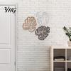 Monstera Leaf Wall Hanging 3Pcs Hollow Decoration, Wooden Tropical Art Plaque, Decorative Retro Ornament Sculpture with Hook for Living Room