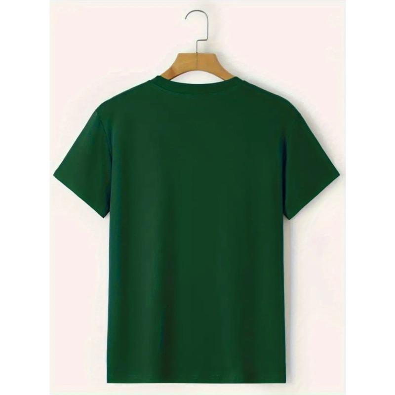 Summer 100% Pure Cotton Casual Loose T-shirt Paris French Printed Sports Comfortable Round Neck Short Sleeved Men's T-shirts