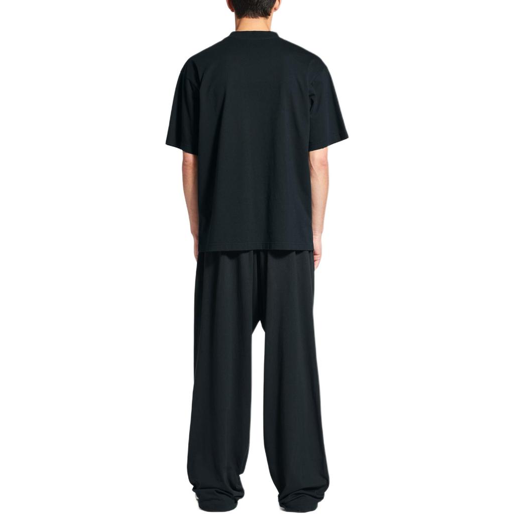 Balenciaga T Shirt Regular Fit Men's Black 764235TSVL91083