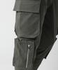 Jikeulib Elastic Waist Flap-To-Pocket Stretch Jogger Pants