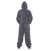 Keanu Men's Hooded Fleece Contrast Trim Jumpsuit