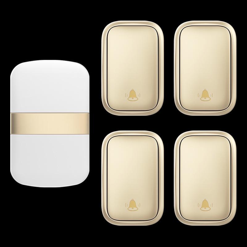 Battery-Free Smart Wireless Doorbell - Long-Range, Waterproof, Remote Controlled, Four-in-One for Home Use