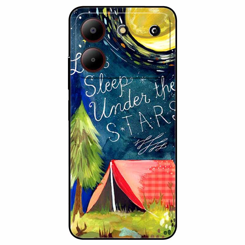 For ZTE Blade A54 4G Case Shockproof TPU Soft Silicone Phone Covers for ZTE Blade A 54 Funda Painted on for BladeA54 Luxury Capa