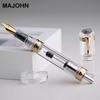 MAJOHN C5 Pix cu Piston Acrilic de Înaltă Eficiență, Absorbant de Cerneală, Inovator, Tip Buton, Vid, Capacitate Mare, Pix pentru Scris cu Cerneală
