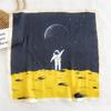53cm Silk Square Scarf for Women: Elegant Korean Design for Spring, Summer, Autumn - Fashionable Digital Print Headscarf