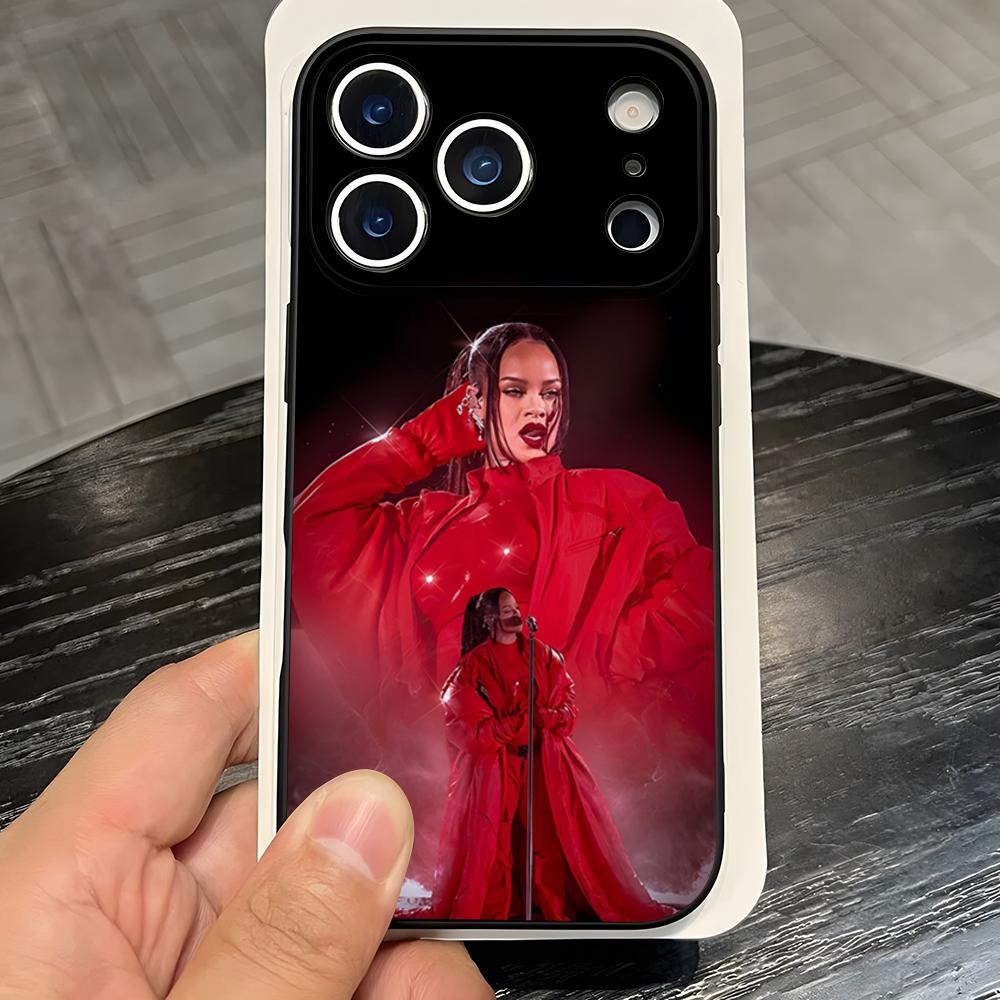 Hot Singer R-RIHANNAS Anime Phone Case For IPhone 17 Pro Max 16 15 14 Pro Max 13 11 X Xs Xr 8 7Plus Silicone Cover