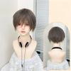 Ashely Short Wig for Men Fluffy Natural Black Hair High Temperature Fiber Synthetic Wigs Suitable for Daily Use Cosplay Sissy