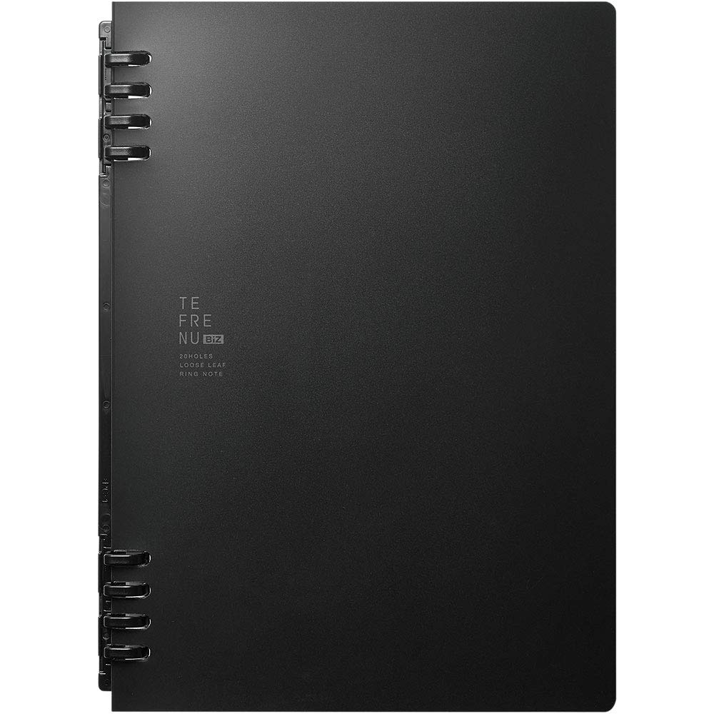 KING JIM Tefreine Biz 20-Hole Ring Notebook A5 Black 9854TEB-BK