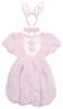 Clearstone Fluffy Animal Cosplay Halloween Strawberry Rabbit Costume for Pink Women,