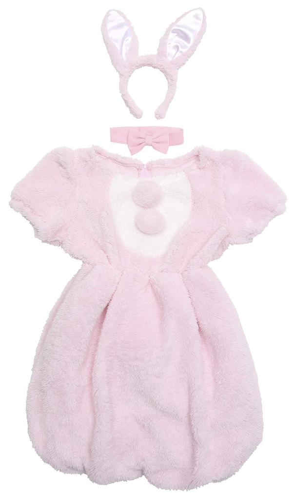 Clearstone Fluffy Animal Cosplay Halloween Strawberry Rabbit Costume for Pink Women,