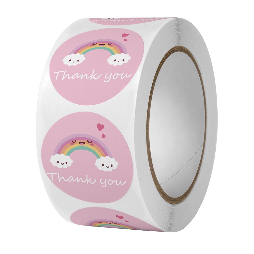 500pcs/roll Cute Cartoon Cat Puppy Christmas Scrapbook Diary Stickers Anime Kitten Dog Stationery Stickers Adhesive Envelope Seal Stickers