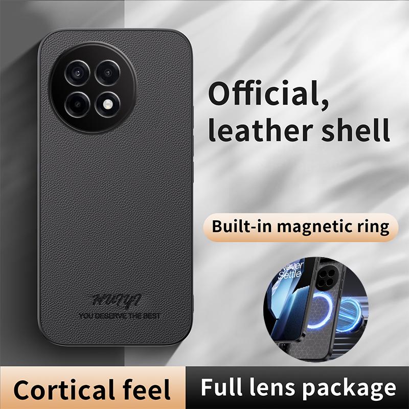 Luxury Business Leather Soft Frame Magnetic Cover For OnePlus 13R OnePlus13R Phone Cases Capa