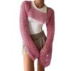 2026 Summer Women's Sun Protection Mesh Cover-up Top: Vacation Style.