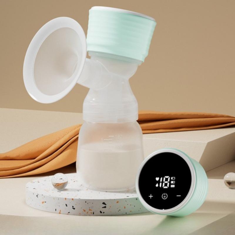 Electric Breast Pump Smart All in One Automatic Strong Suction Comfort Massage Silent Breast Milk Extractor зелёный