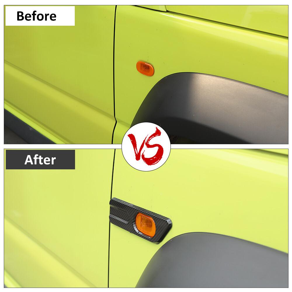 Fender Turning Light Signal Cover Trim Bezel For Suzuki Jimny 2019+ Carbon Fiber