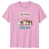 Less People More Dog Dogs Animals Unisexs TShirt Unisexs Tee Graphic Pet Lovers
